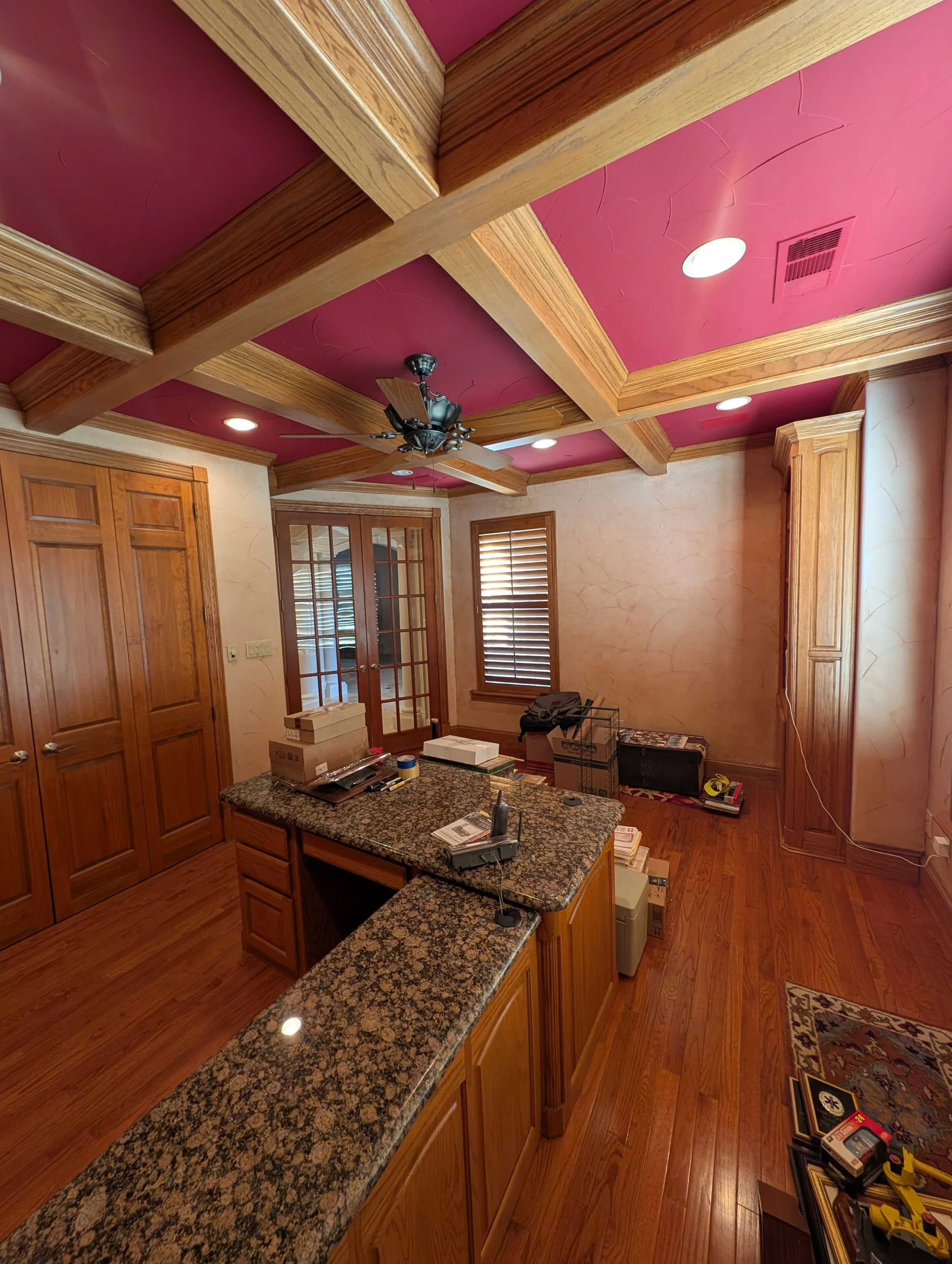 Interior Painting of office in Shady Shores, TX - before