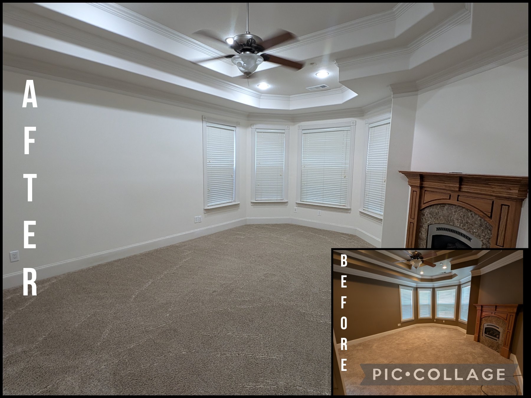 Painting of walls and ceiling