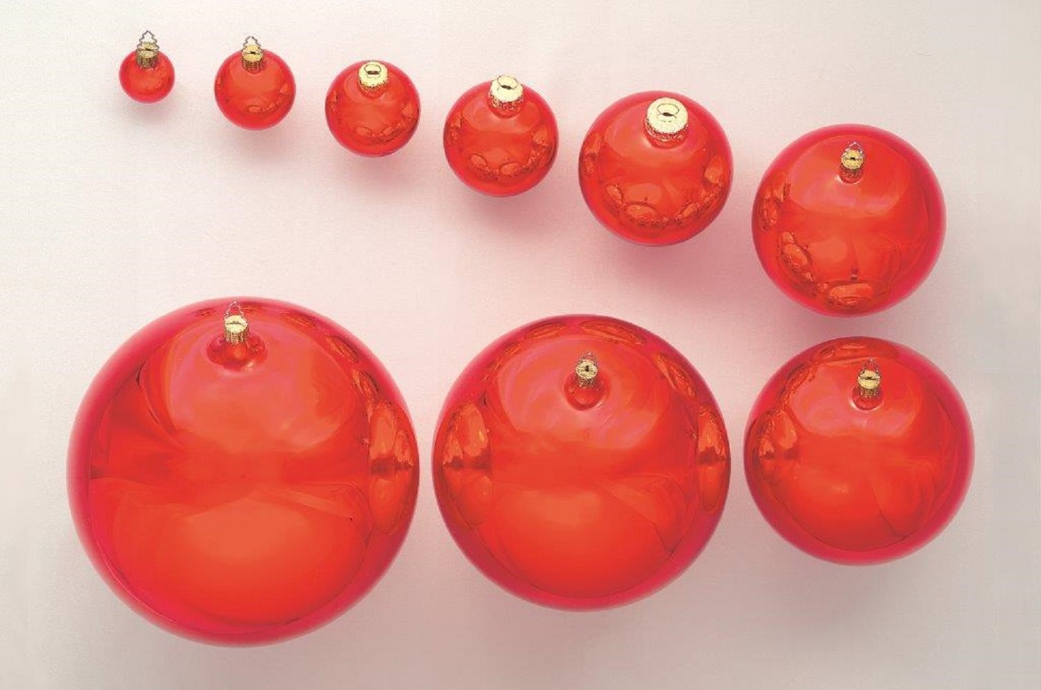 Red Glass ornaments - all sizes
