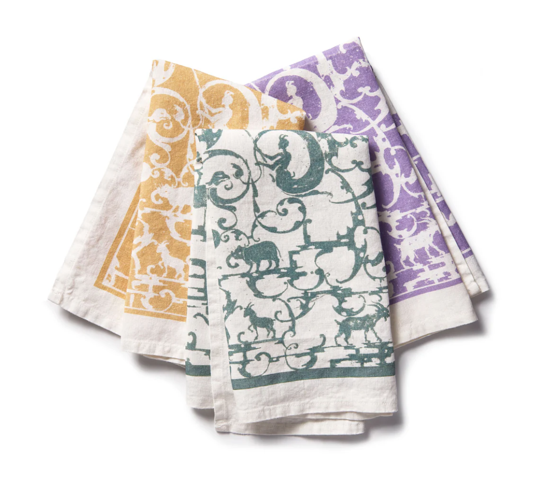 Blackwork Tea Towels