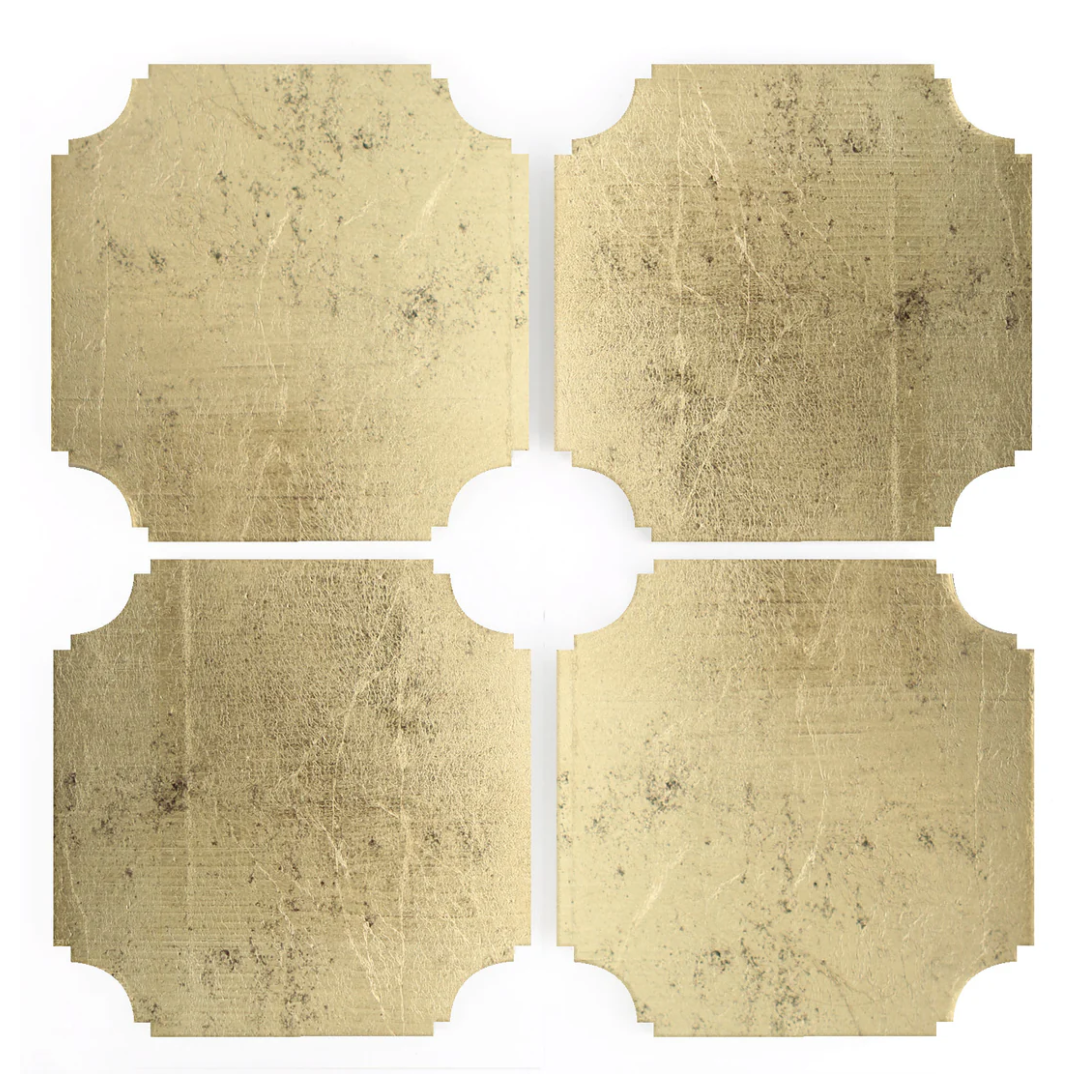 Acrylic Coasters - Gold Leaf