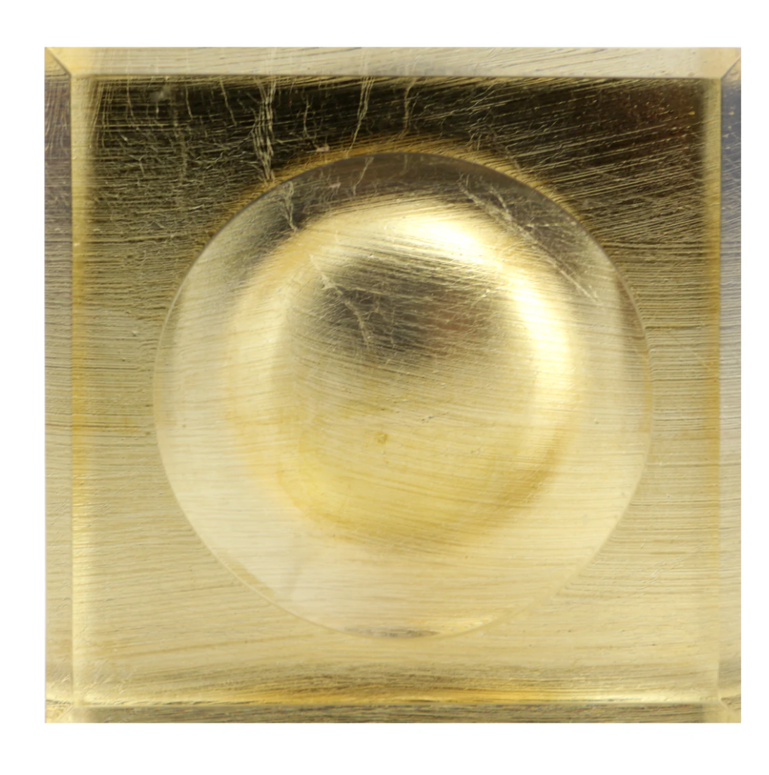 Acrylic Soap Dish- Gold Leaf