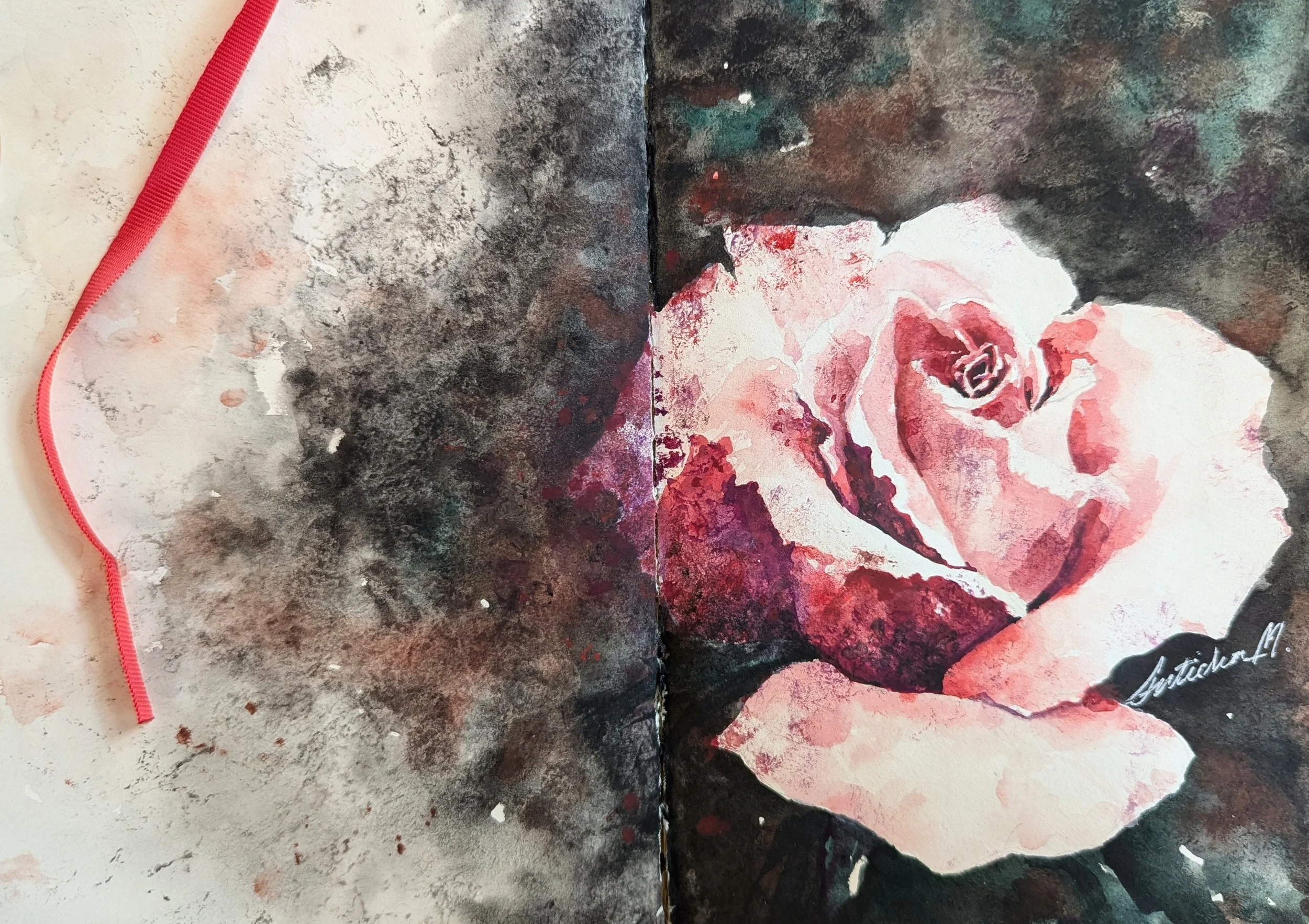 Suticha M.; Sketchbook Rose,  NFS.
Email: email.suticha.painting.playground@gmail.com