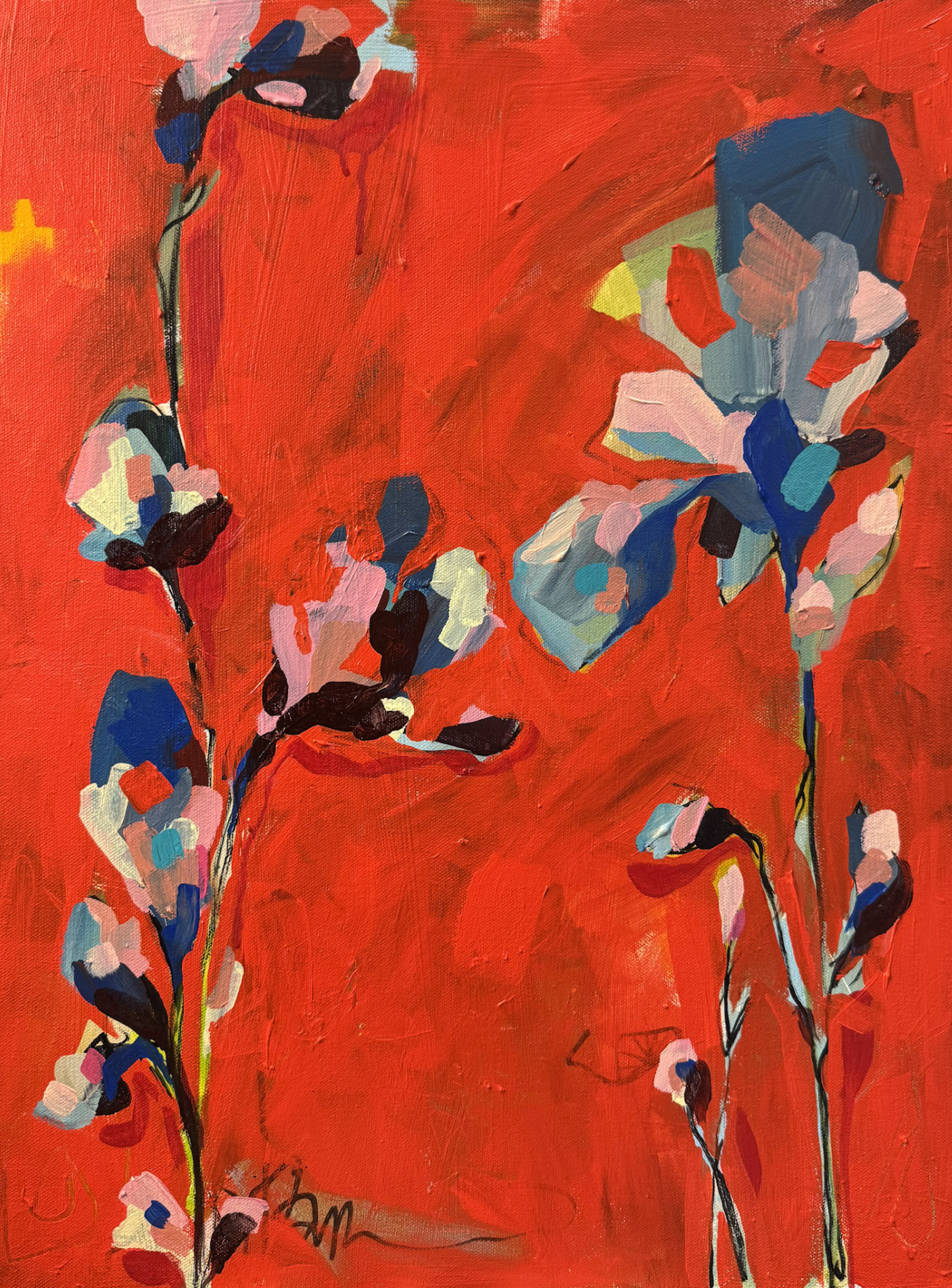 Hannah Katherine; And Yet; 24x30; Mixed Media; SOLD; (Artwork shared as example. Select commission requests are accepted); Email: hannah@hannahkatherineart.com