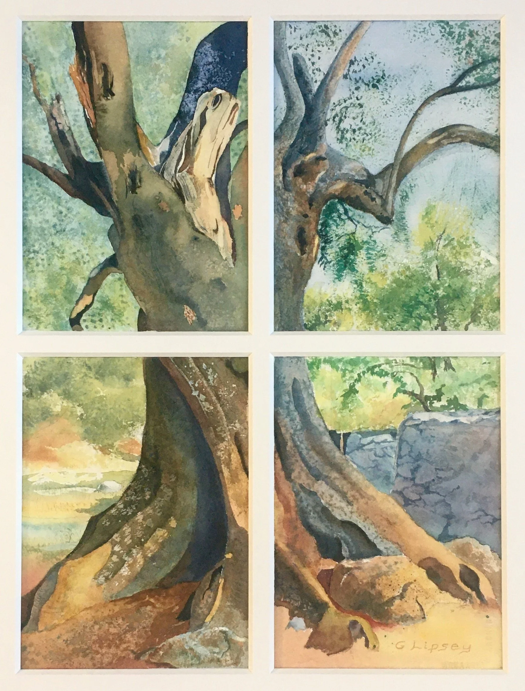 Geoffrey Lipsey; Survivor; Watercolor; 22"x 28; NFS Email for other works: GWLipsey2@gmail.com