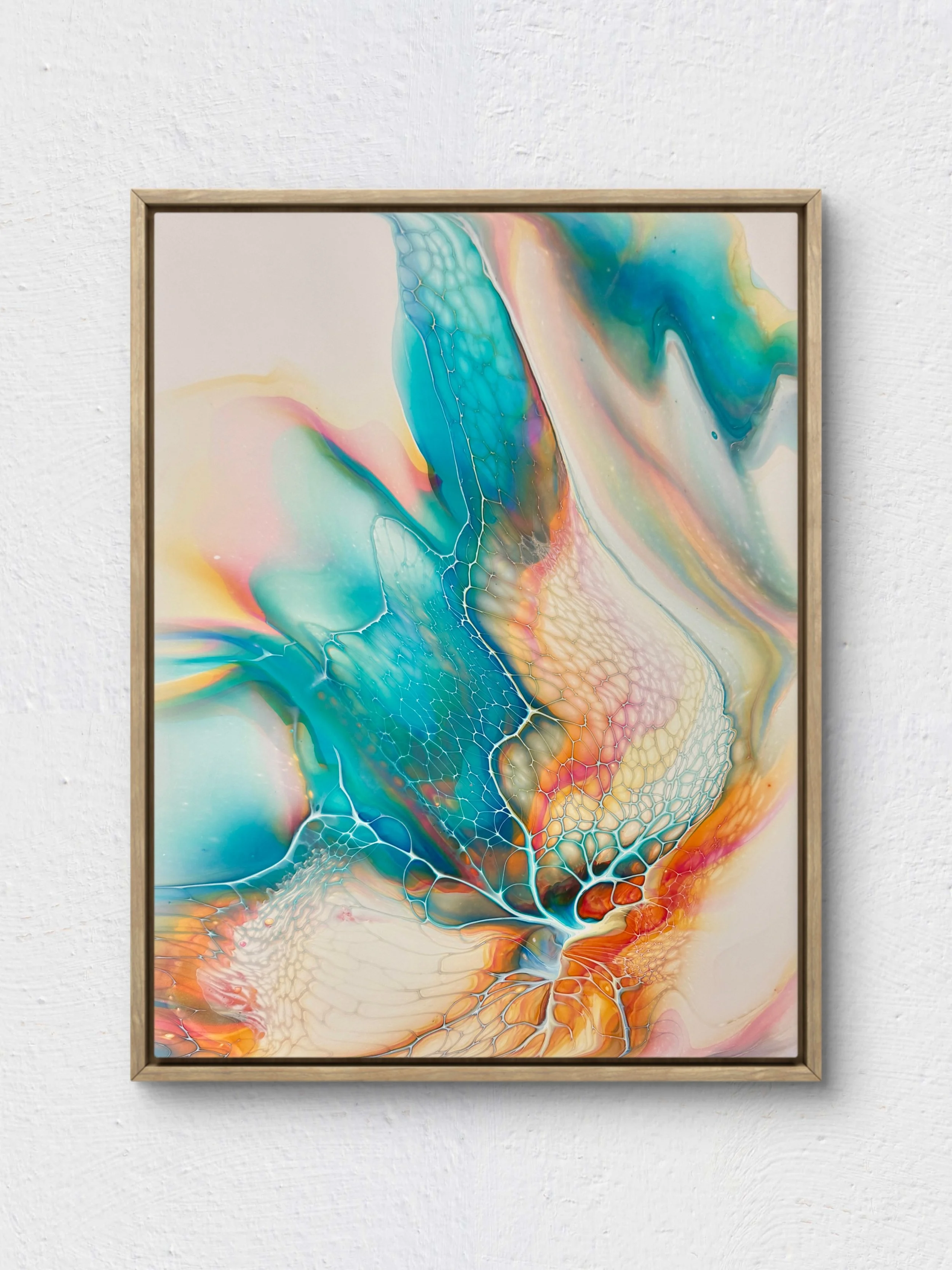Karen Durishin, "Blown Away" Acrylics; 14x18 Unframed $300.00 Email: waterfallacrylics@gmail.com