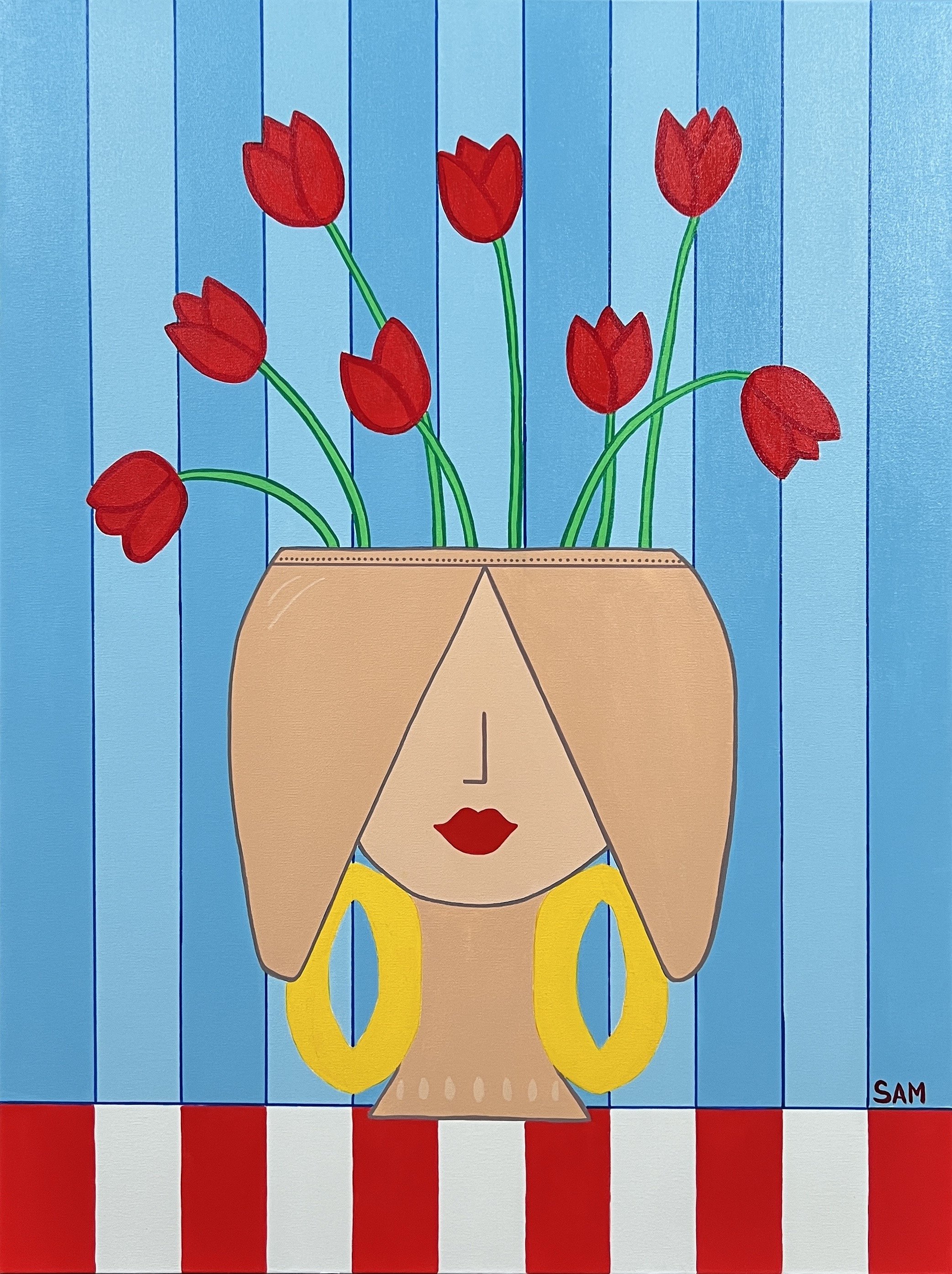 Sarah McCarty, Lady Solstice, Acrylic on Canvas, 30x40, $1,800, unframed
Email: studio@sarahmccartyart.com