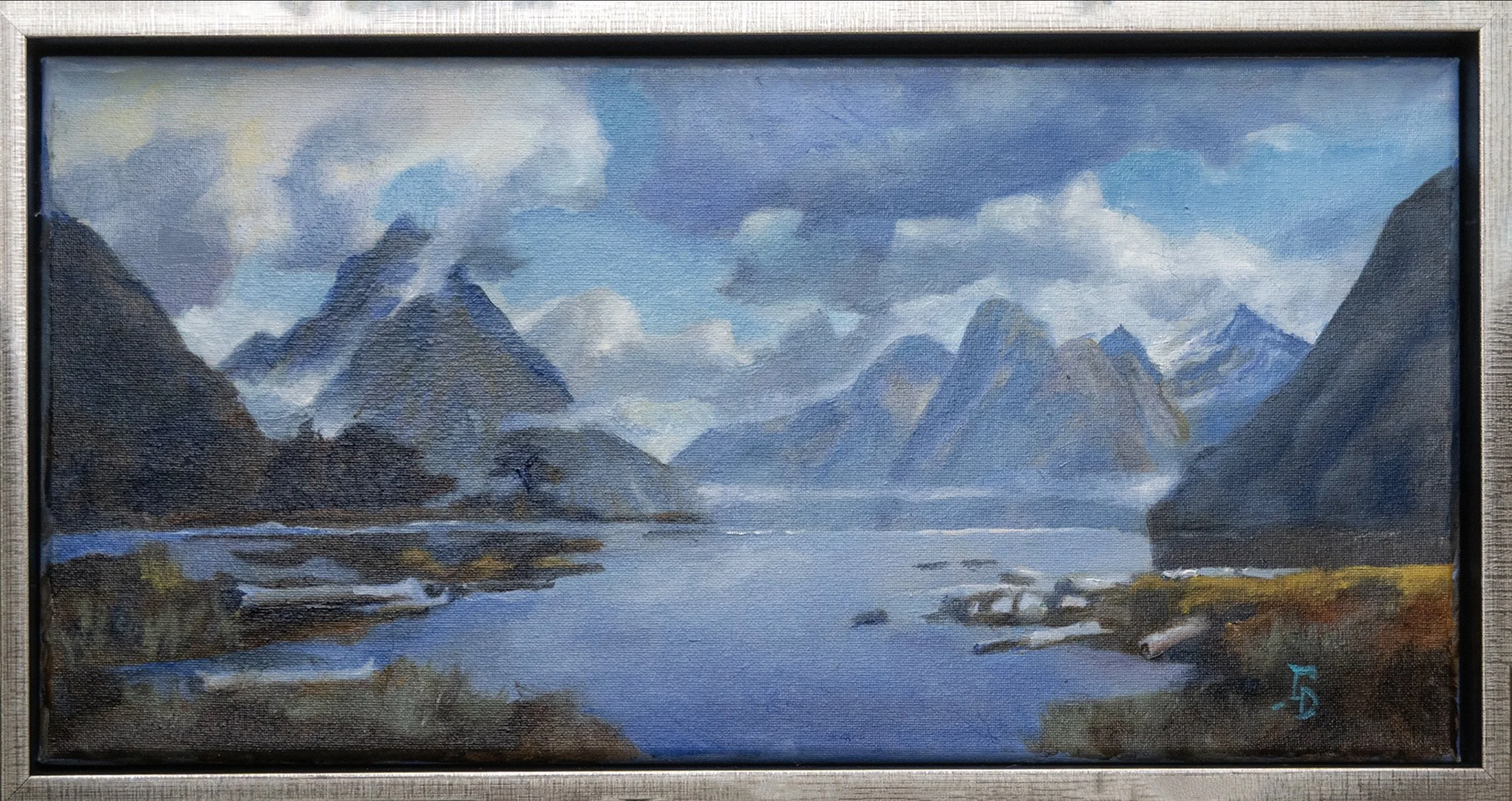 Leo Deege; Glacier Stream; Oil on Canvas; 18x24; $1,200.00;  Email: deege@verizon.net