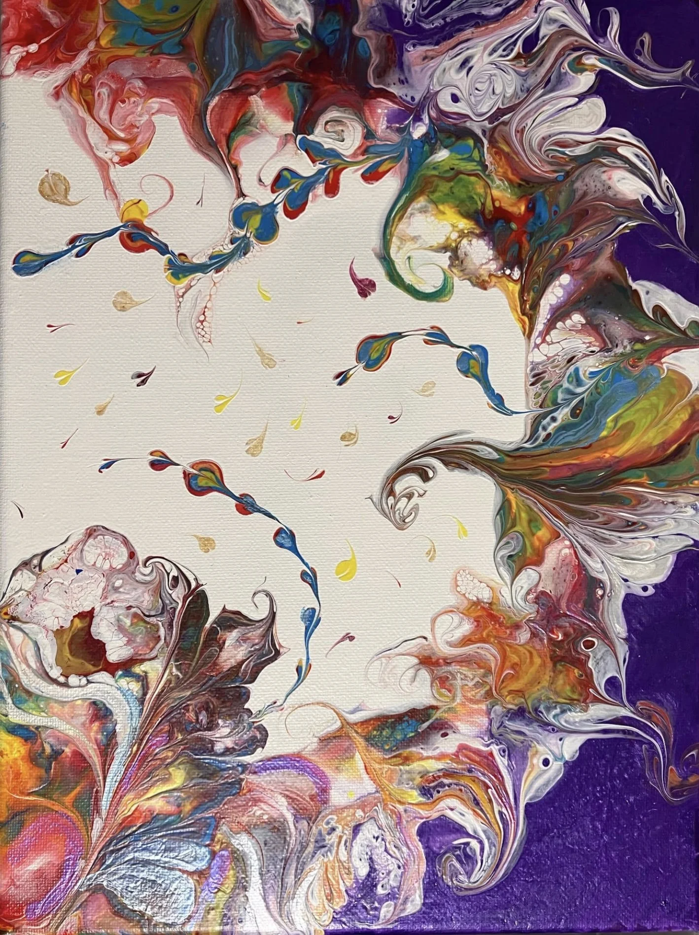 Jenise Dorf; Color Ball; Acrylic on Canvas; 9x12; $135.00; Email: jenidor@gmail.com