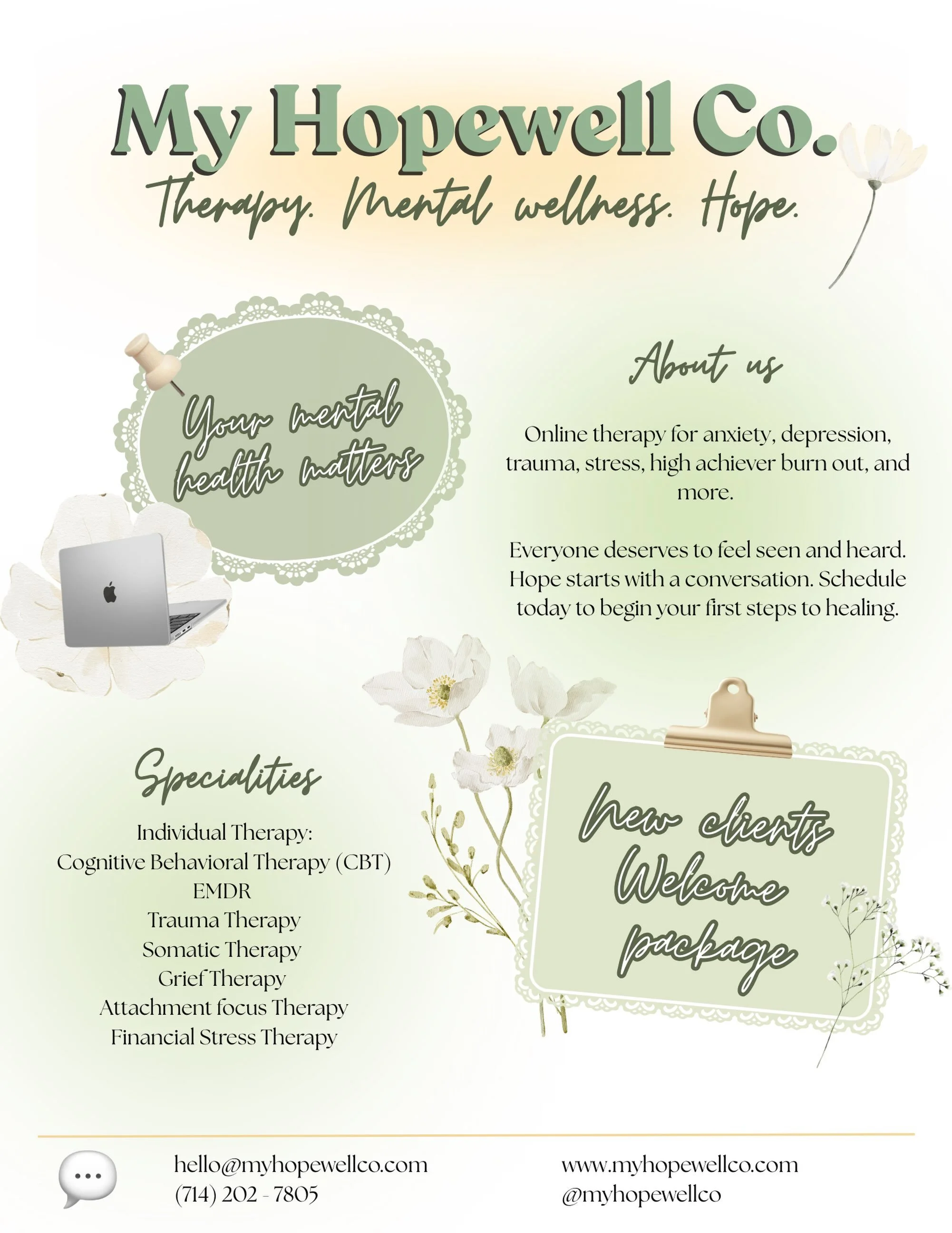 My Hopewell Co.&rsquo;s official therapeutic specialties, services, and support 🧘🏻&zwj;♀️🌟🎍we are currently accepting new clients!

DM for more info

#therapy #therapist #healing #hope #mentalhealth