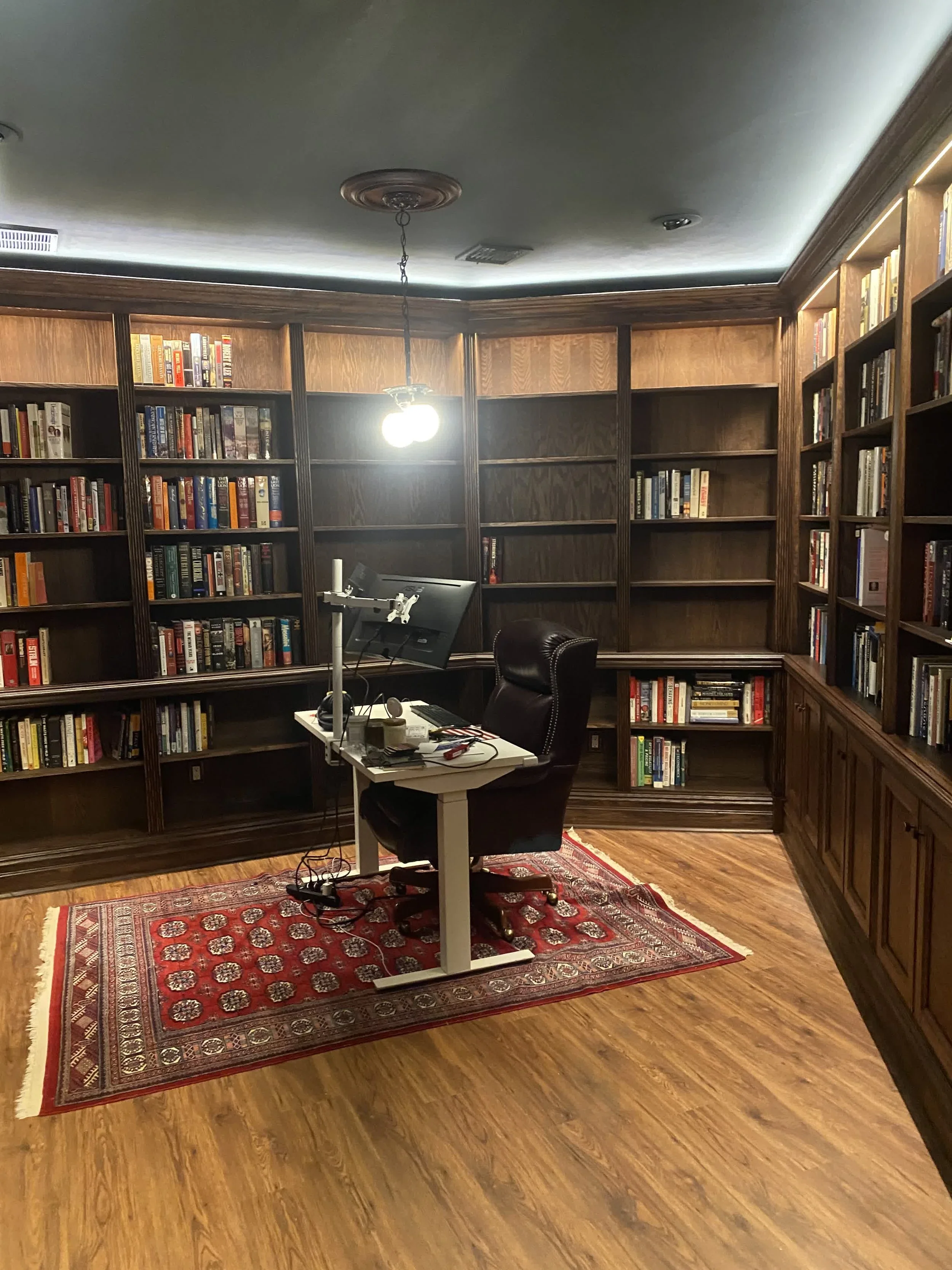 a home library office