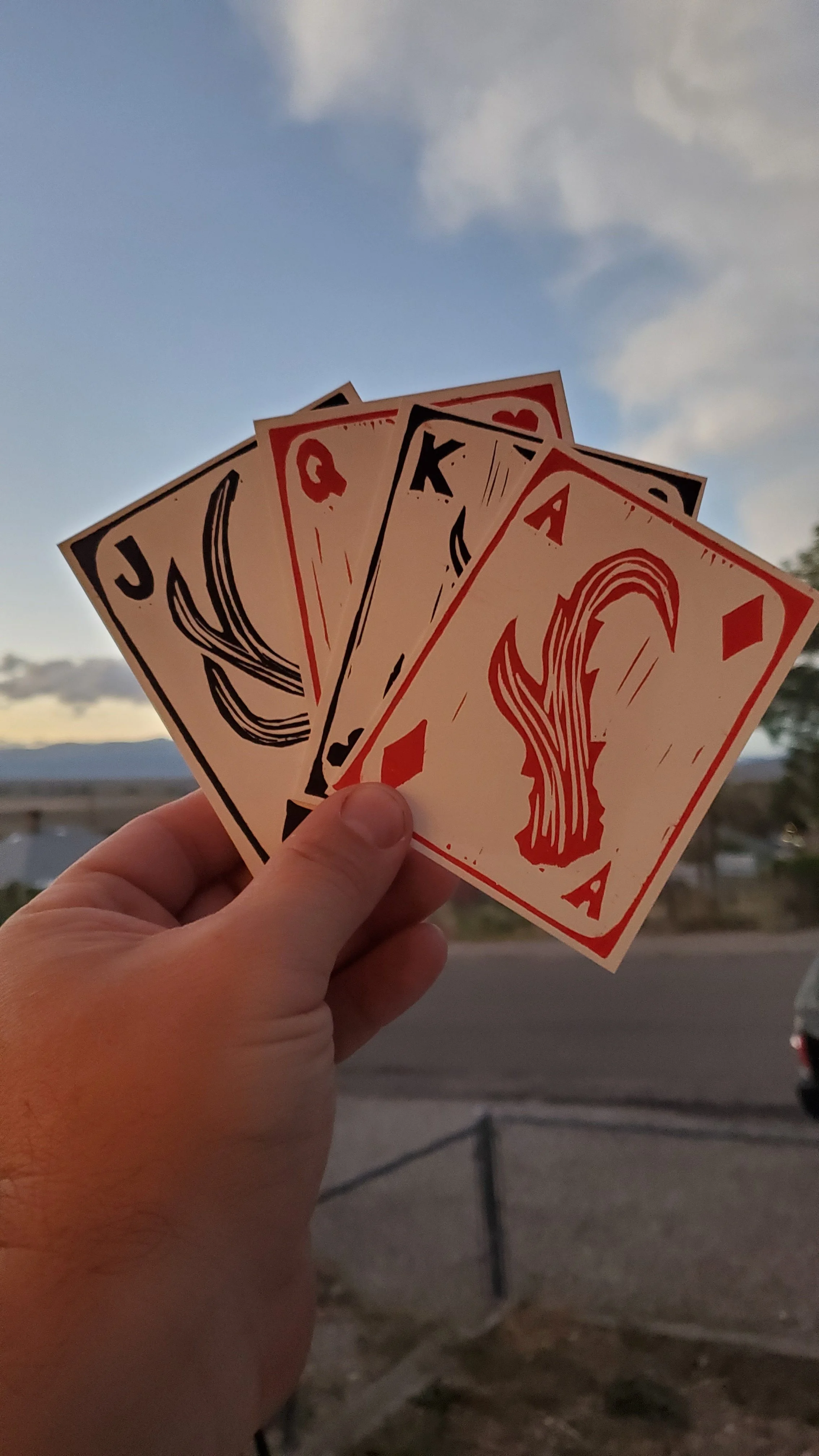 Antler "Playing Card" Block Prints