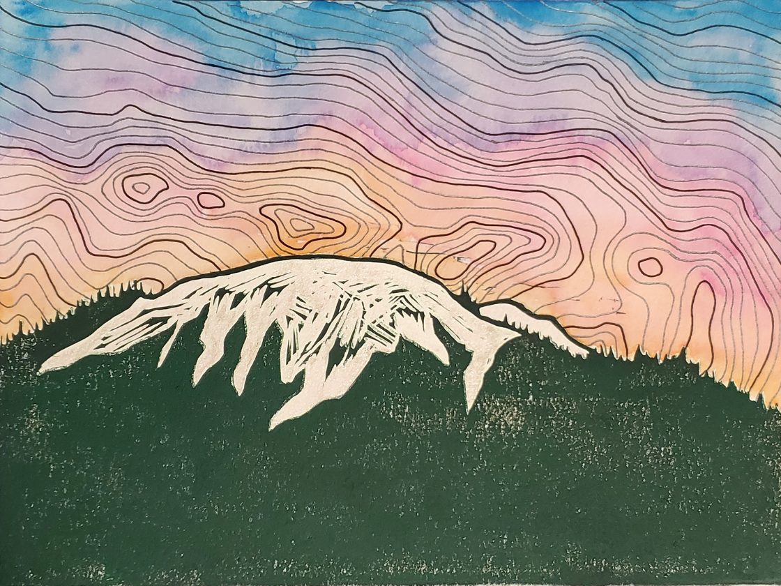 Topo Map Mountain Series