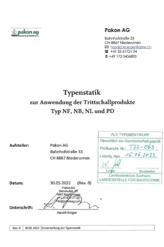 TreLa NF, NB Typenstatik
