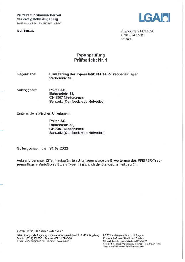 Verlängerung Typenprüfung D36