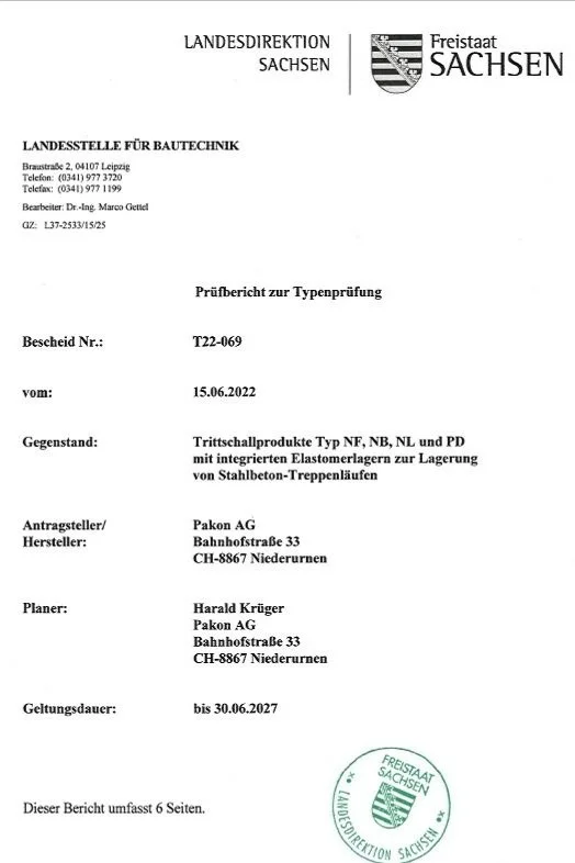 TreLa NF, NB Prüfbericht