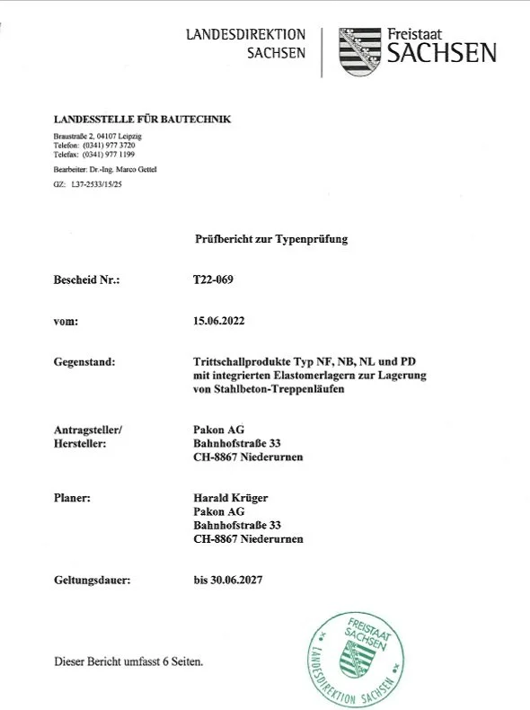 TreLa NF, NB Prüfbericht 