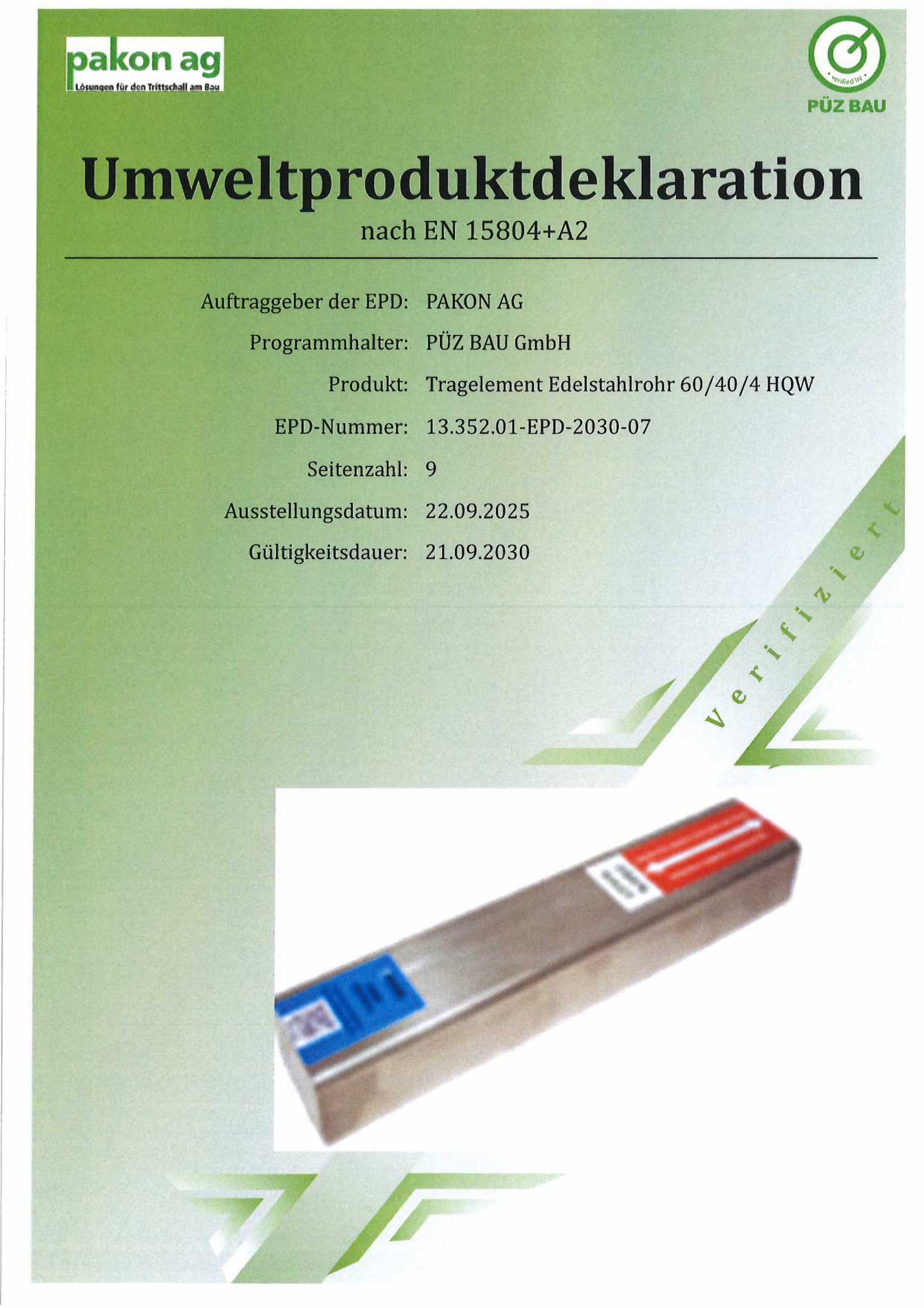 Schall-ISODORN HQW® Isodorn 60/40