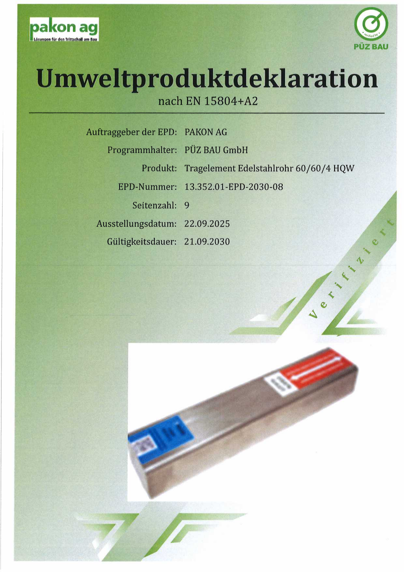 Schall-ISODORN HQW® Isodorn 60/60