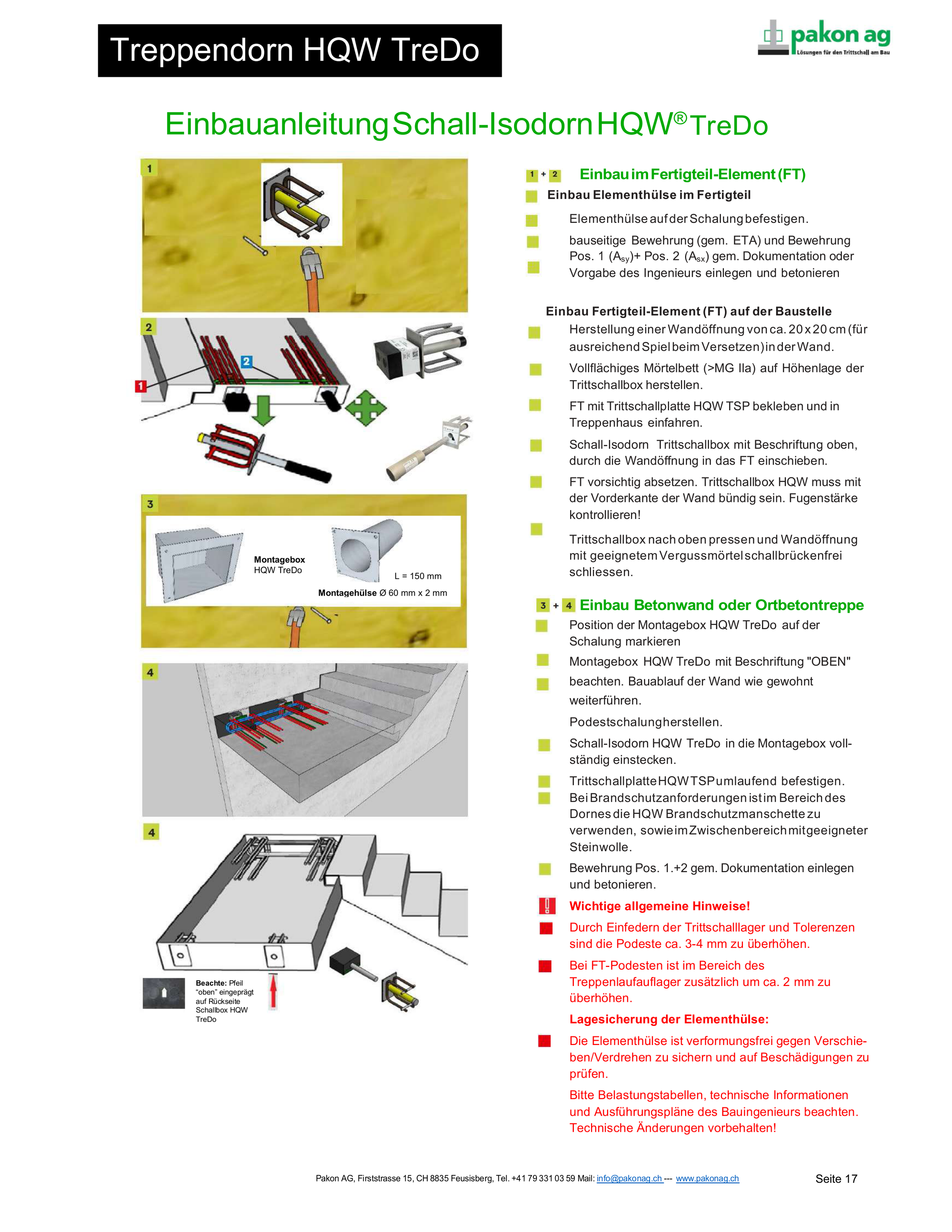 Einbauanleitung HQW TreDo