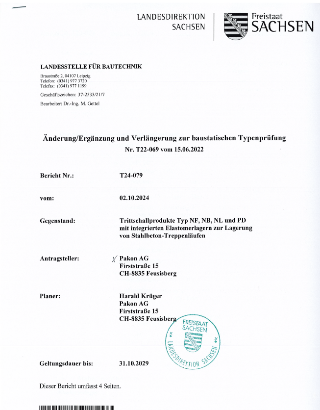 TreLa NF1, NB1 Ergänzung Prüfbericht