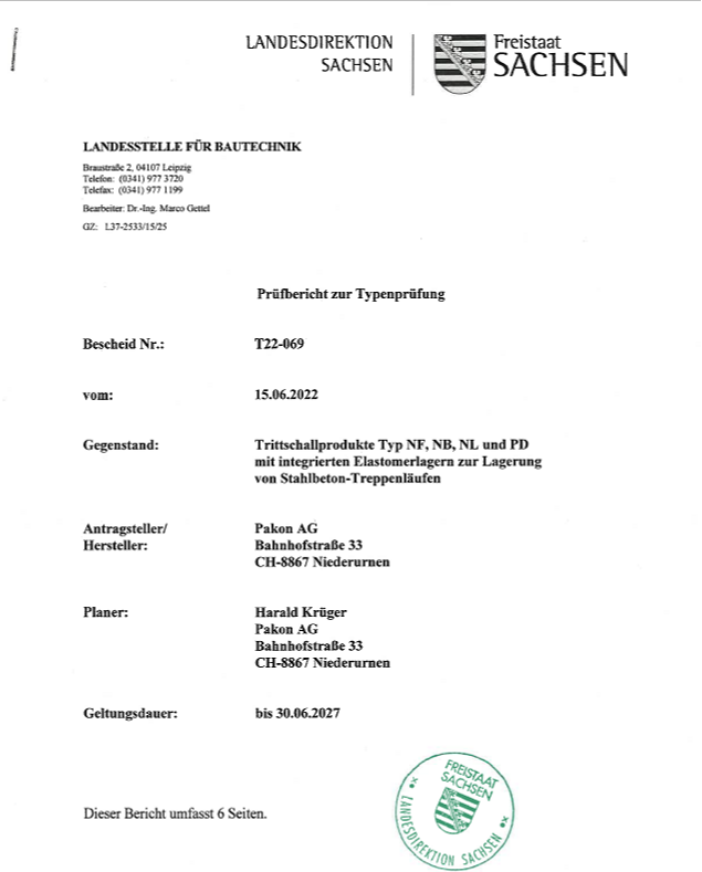 Ergänzung TreLa NF1, NB1 Prüfbericht