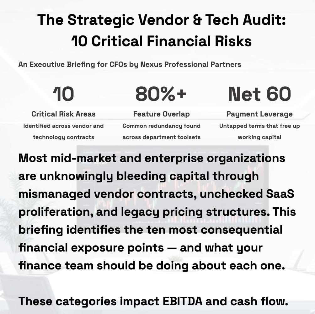 Nexus Audit Checklist SaaS Spend Reduction Orlando Florida