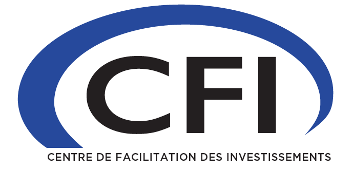 Logo of the Centre de Facilitation des Investissements (CFI) with an oval blue outline and black text.