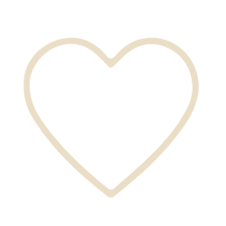 Outline of a heart on a black background.