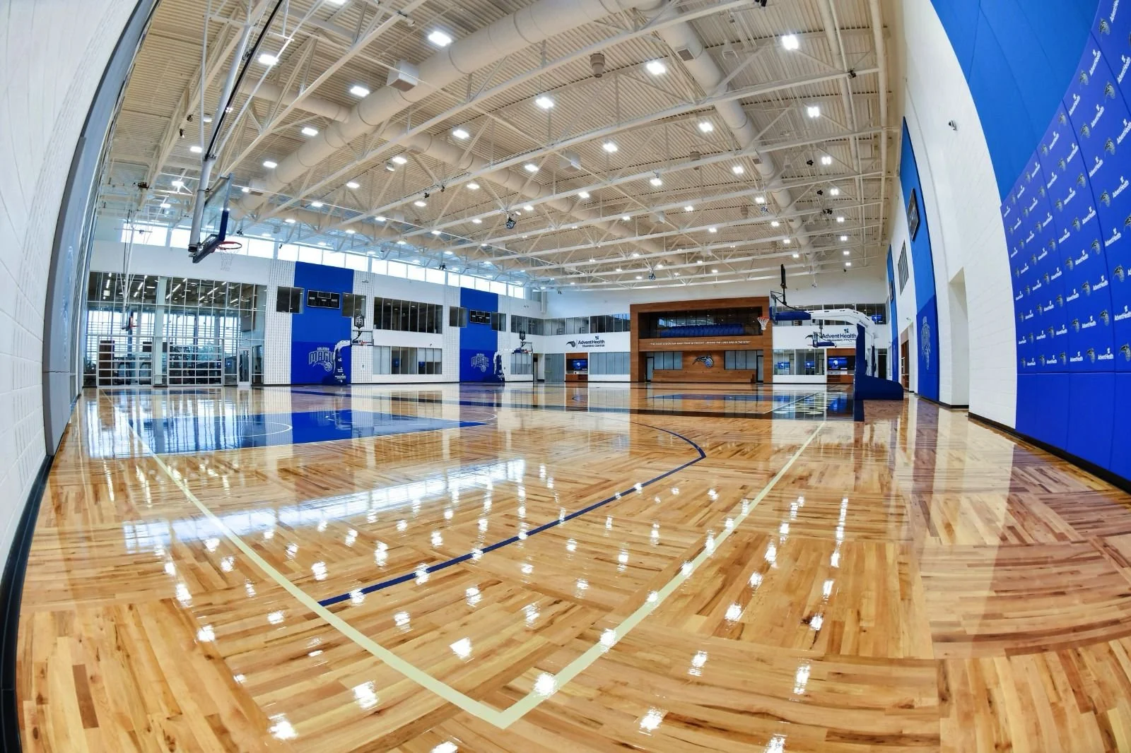 Orlando Magic Training Center— millwork and casework installation completed by our Team for a general contractor.