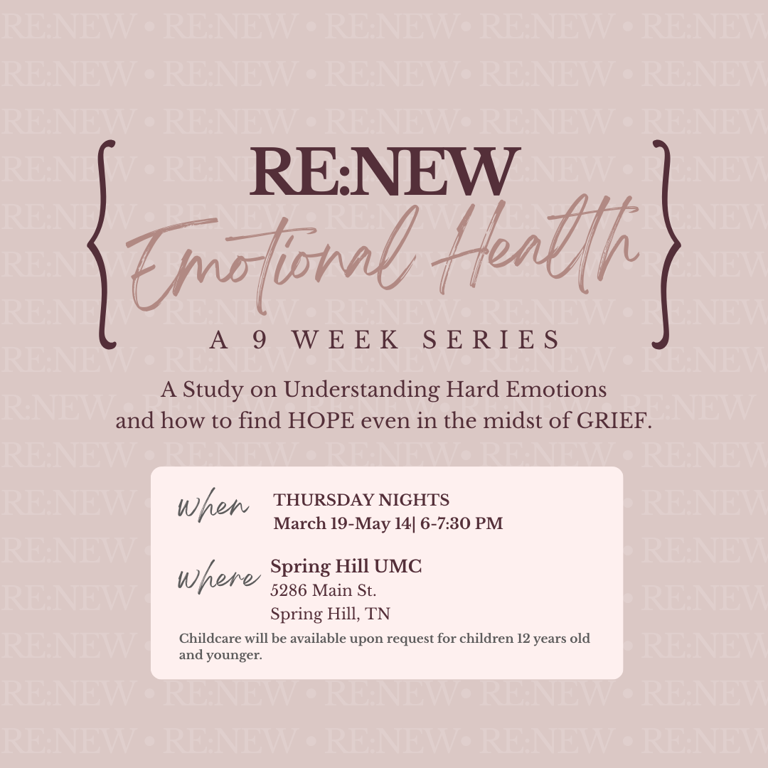 Re:New Emotional Health (March 19 - May 14)