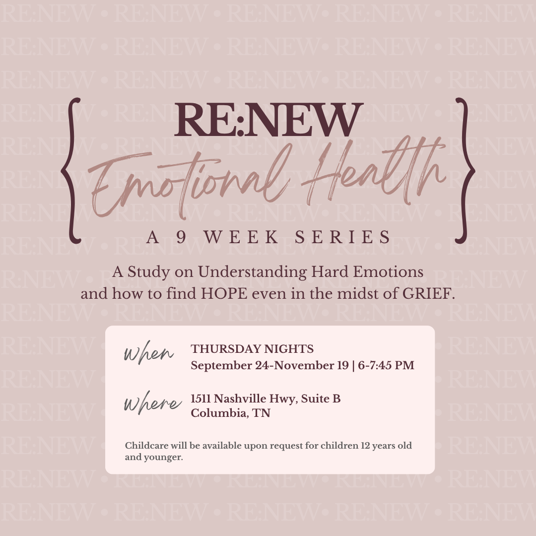 Re:New Emotional Health (September 24-November 19) 