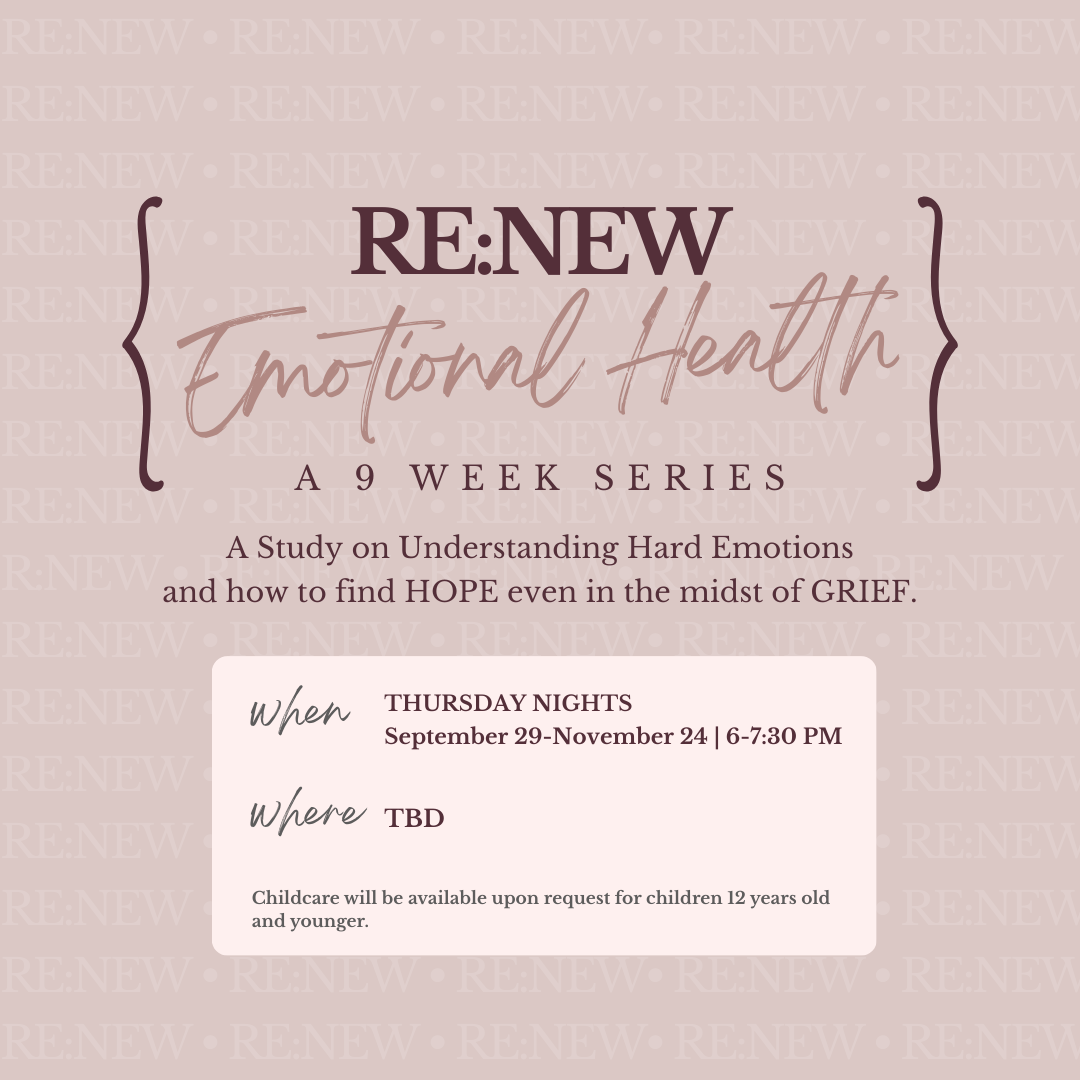 Re:New Emotional Health (September 29-November 24)
