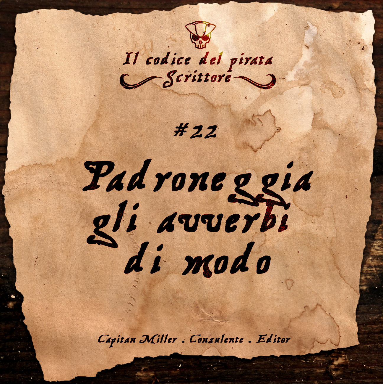 IL CODICE DEL PIRATA SCRITTORE #22 “Padroneggia gli avverbi di modo”