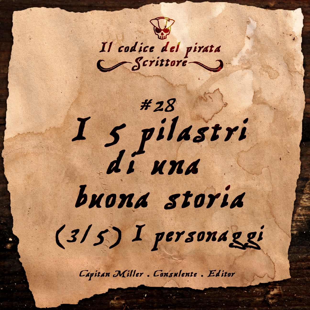 IL CODICE DEL PIRATA SCRITTORE #28 “I 5 Pilastri di Una Buona Storia (3/5) – I personaggi”