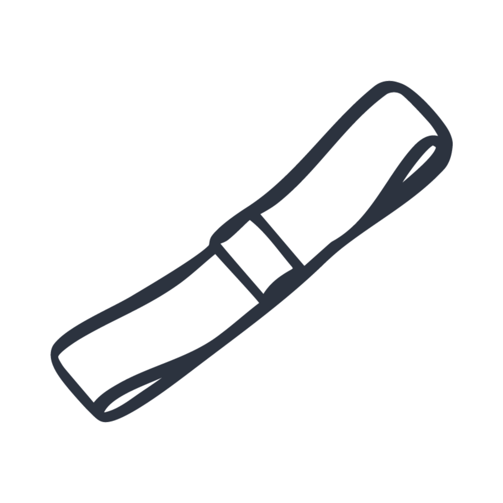 A stylized 3D dollar sign with green and orange color scheme, composed of geometric shapes.