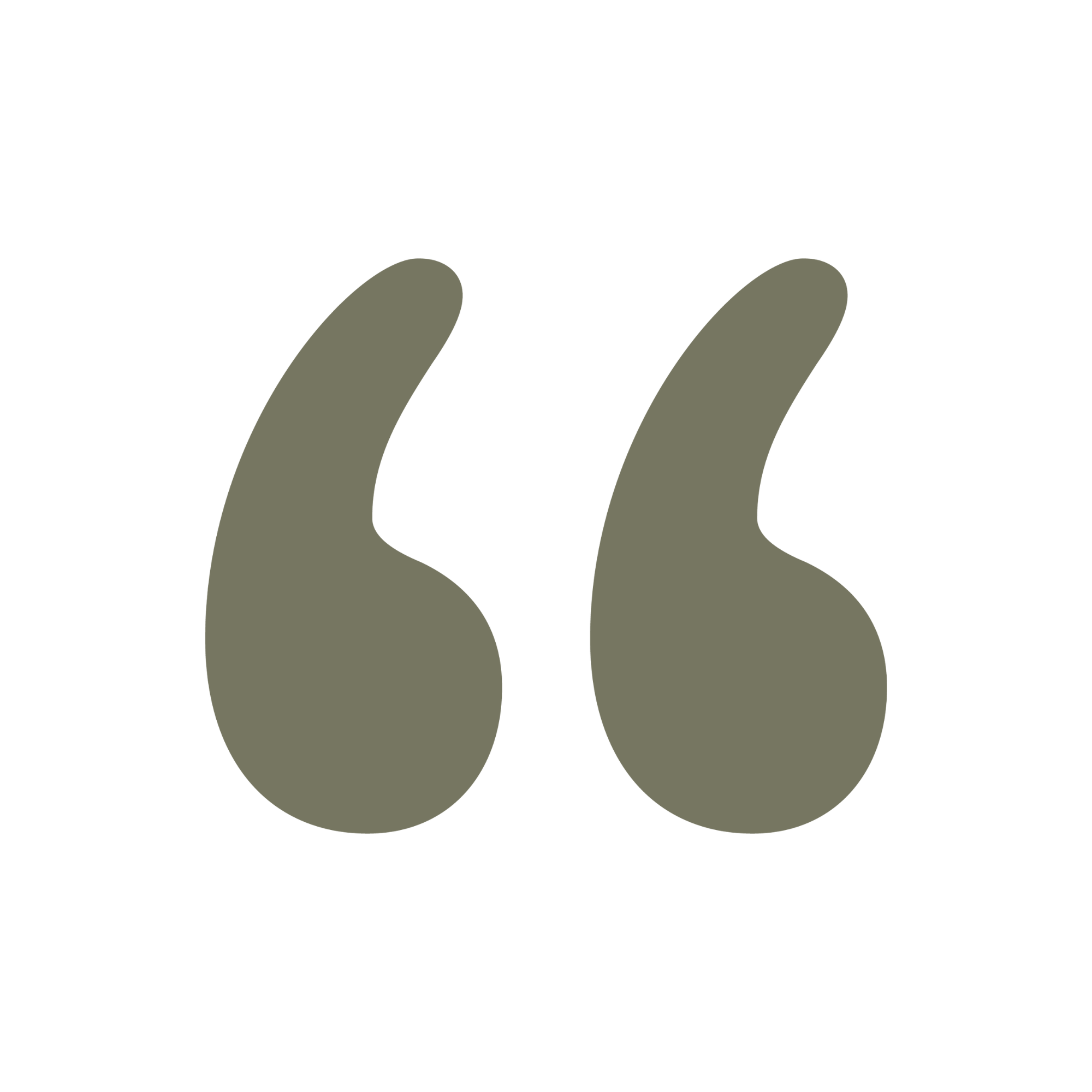 Black background with large gray quotation marks in the center.