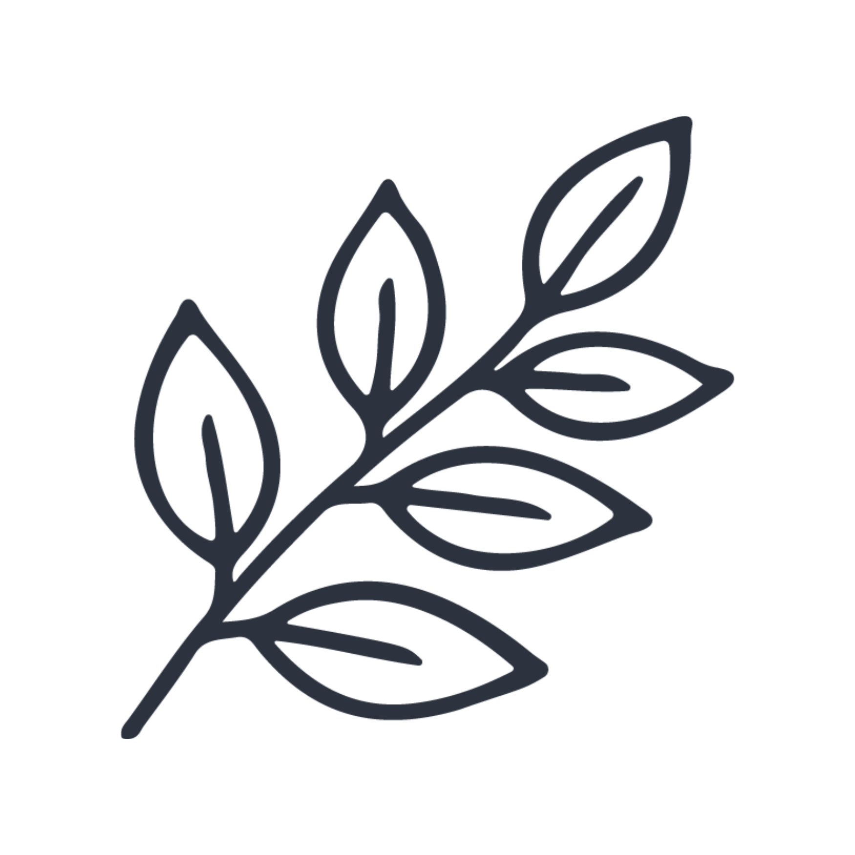 Outline of three purple tulips with green leaves on a black background.