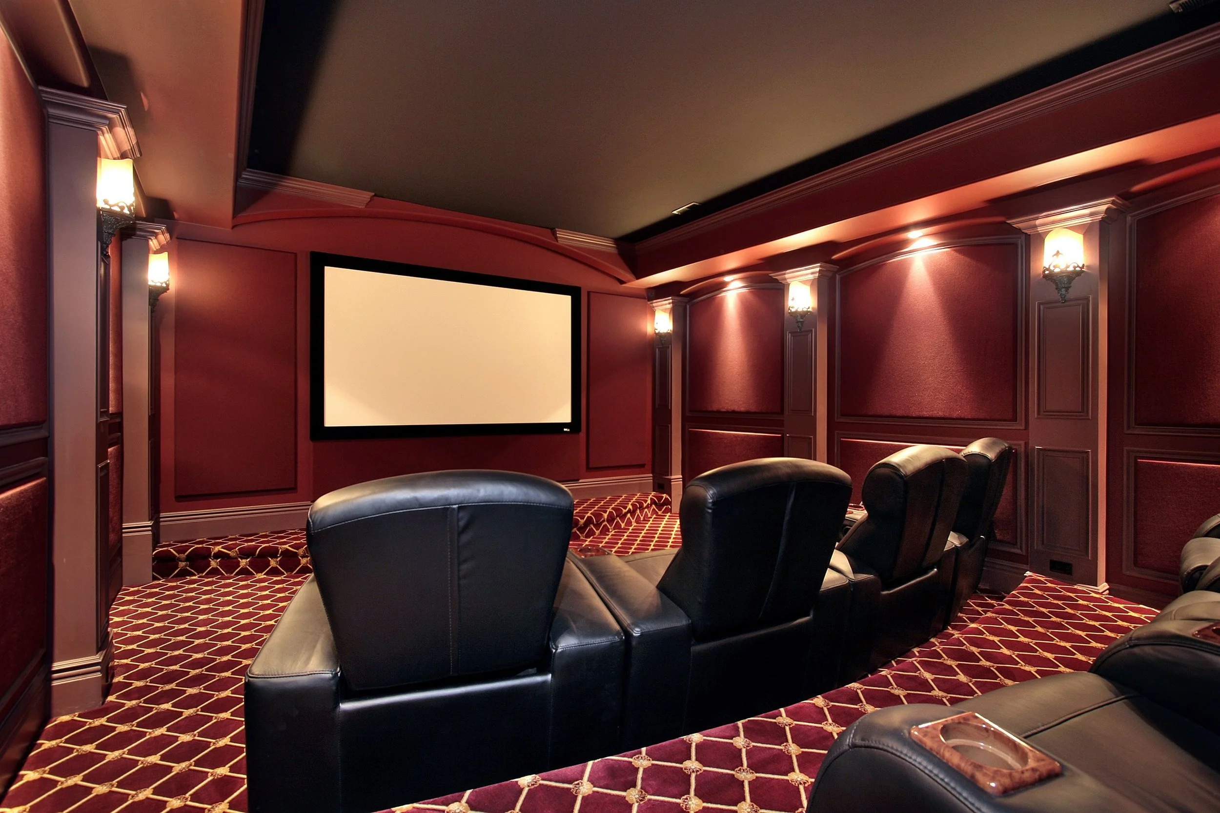 carpet flooring movie theatre room