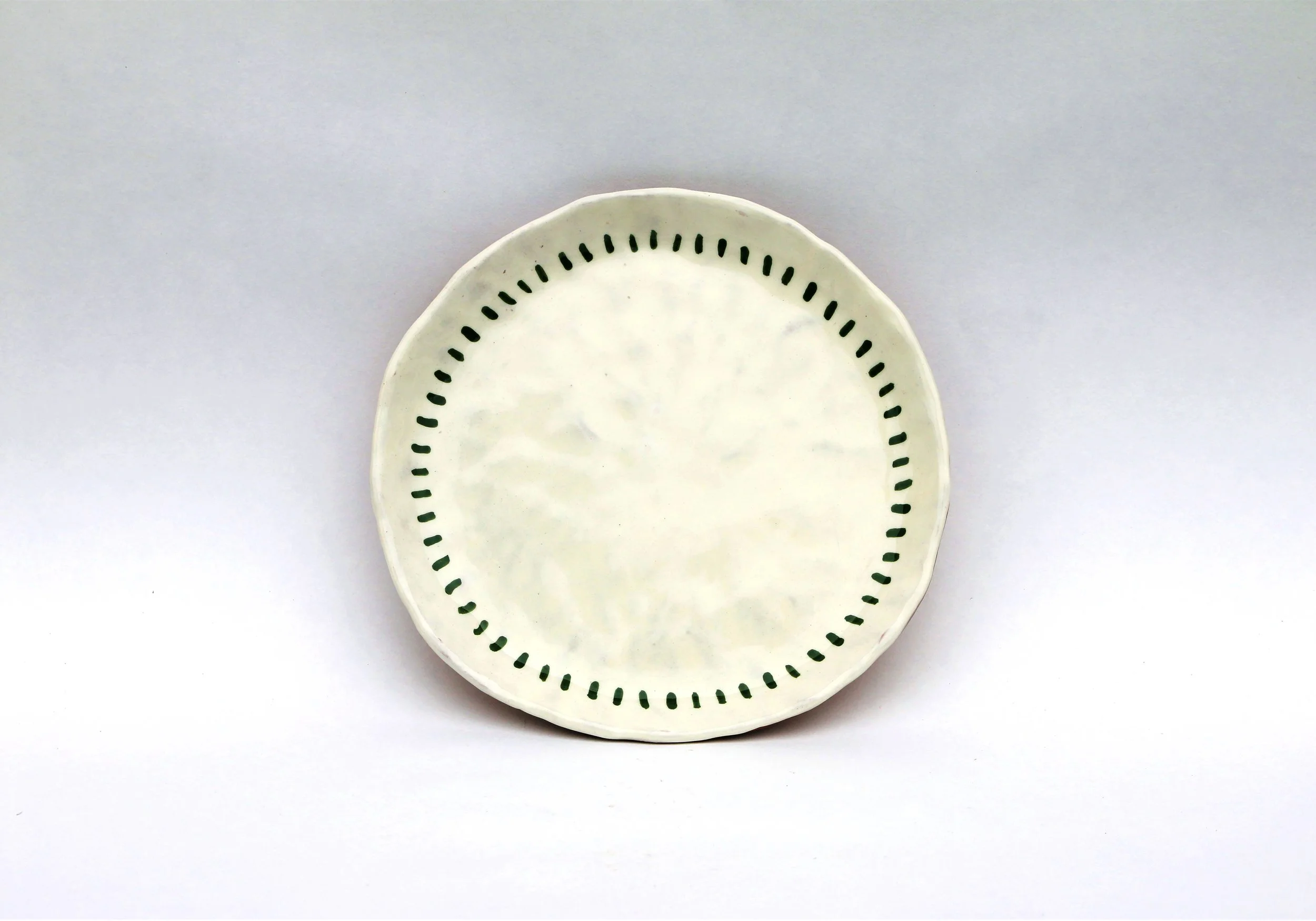 Thousands More to Wander, 2021, 6.5 x 6.5 x 0.5 inches, earthenware