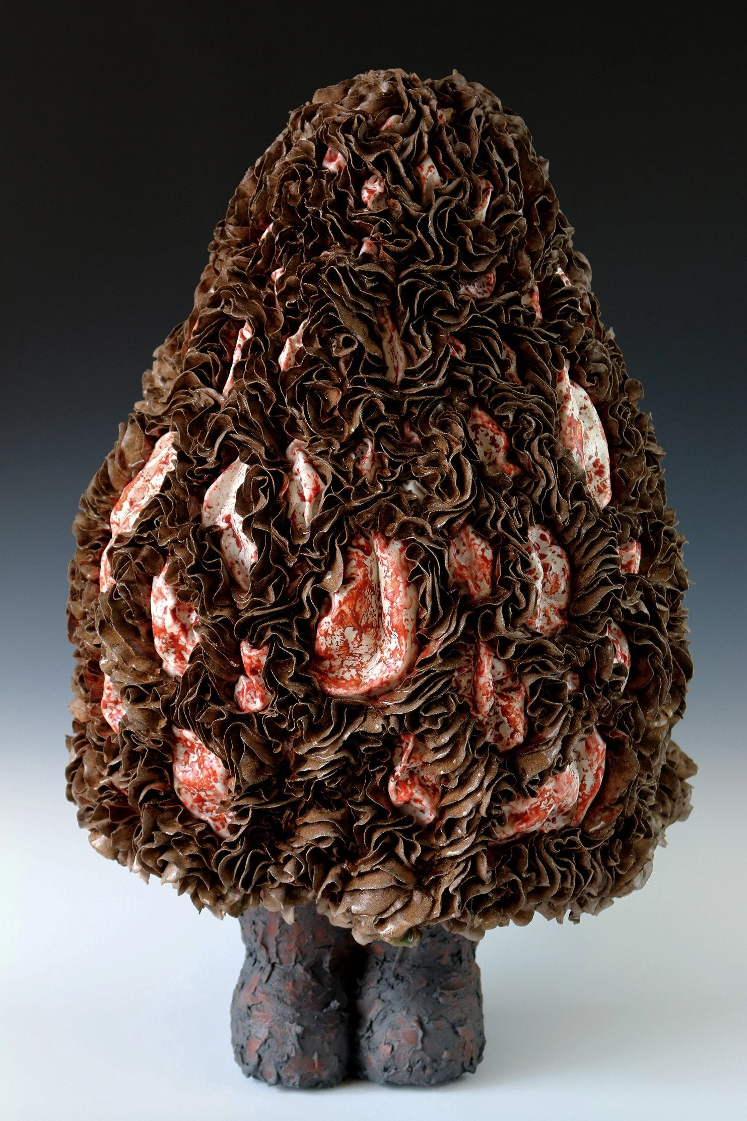 I wanted to be a ghost, 2025, 16 x 18 x 28 inches, stoneware and porcelain