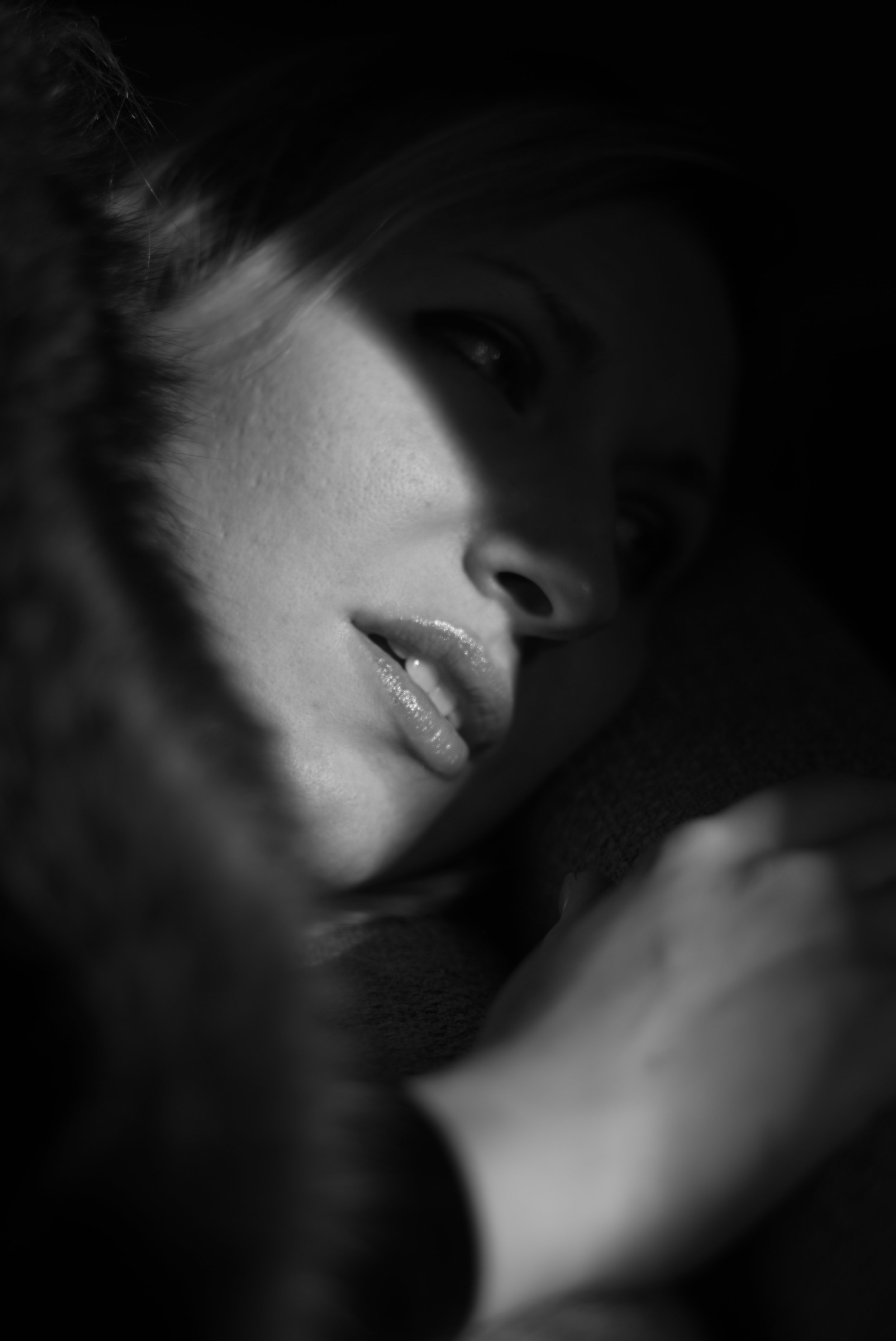 artful portrait of a female music composer