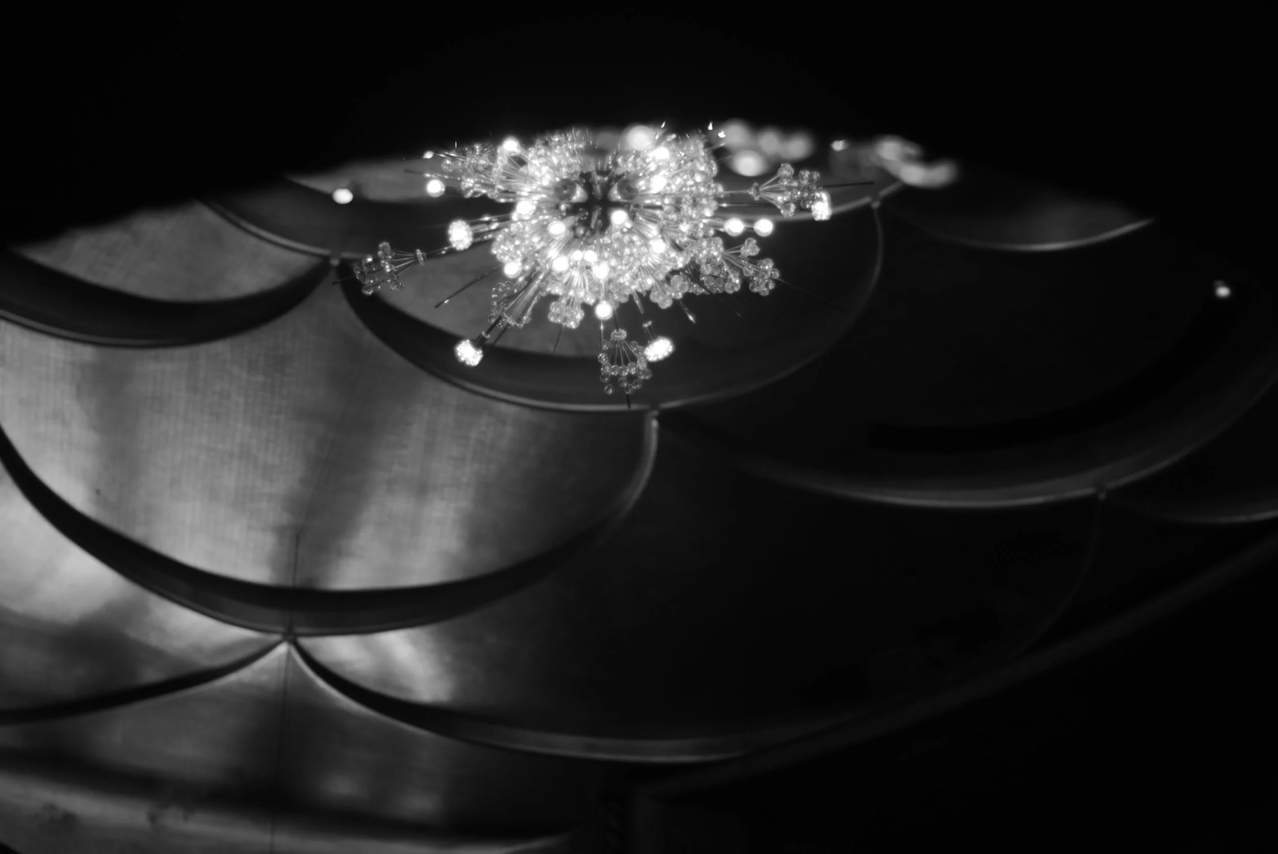 circularly designed ceiling of a new york opera house
