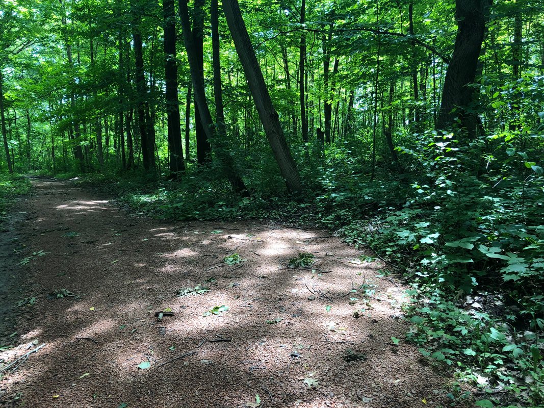 There are "bump out" areas to pull aside and allow passing or to rest a bit