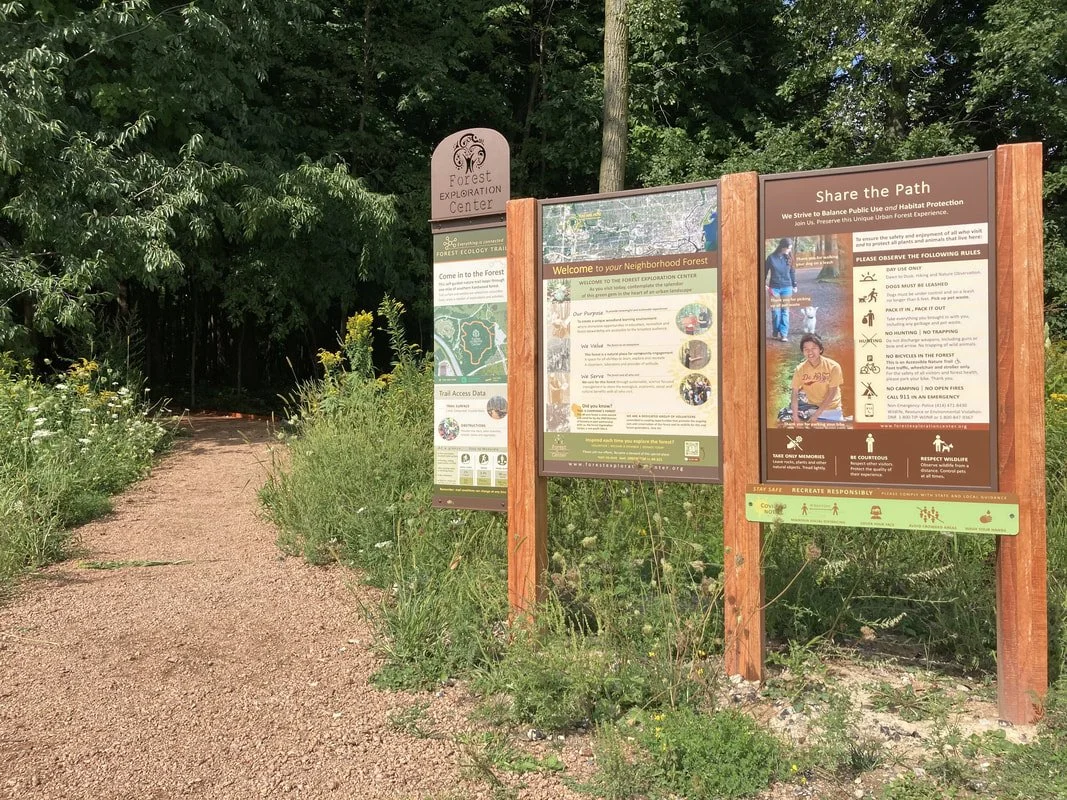 Kiosk and main trailhead entrance