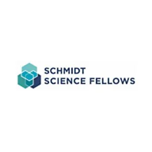 Schmidt Science Fellows logo with a hexagonal design and blue shades.