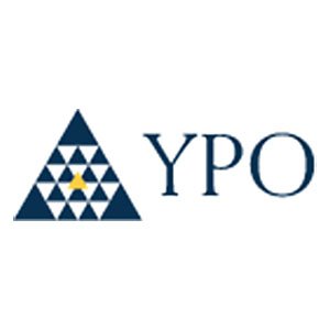 Logo featuring a triangle composed of smaller triangles with a star inside, next to the text 'YPO'.