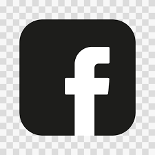 Facebook logo with a white lowercase 'f' on a black rounded square background.