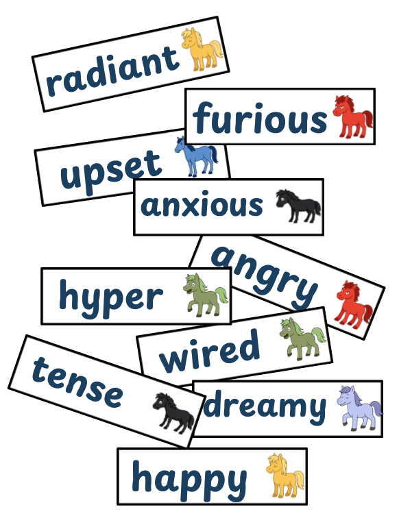 Herd of Feelings word bank cards