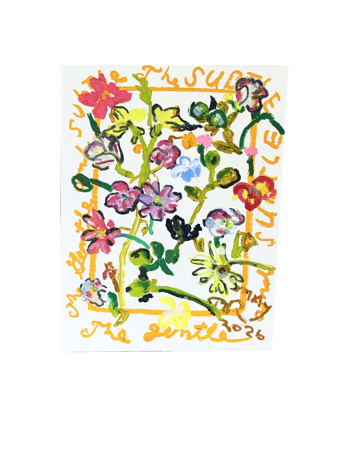 Floral Work in Indian Yellow May 2026